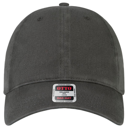 6-Panel Low Profile Dad Hat — Custom Leather Patch in Char. Gr