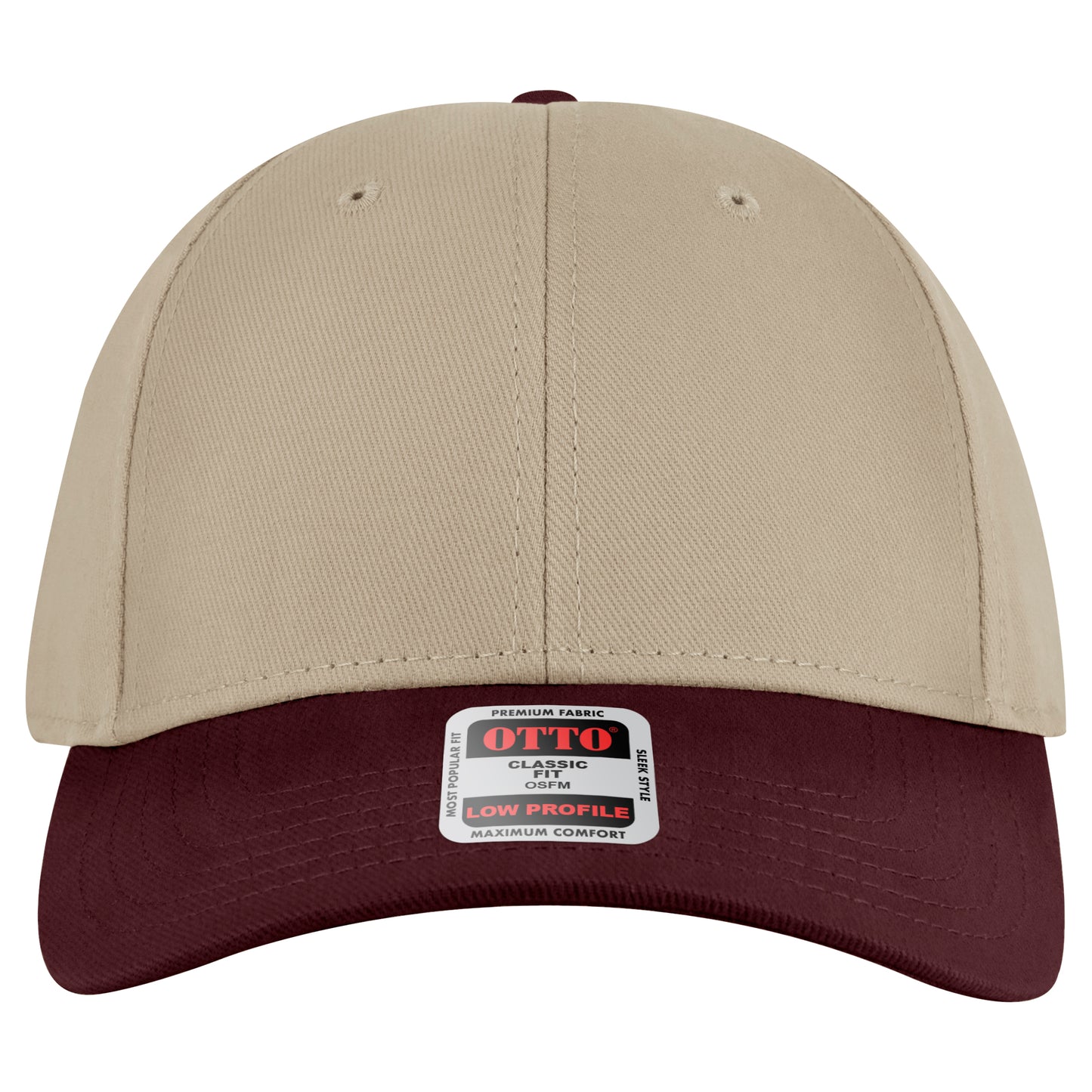 6-Panel Low Profile Baseball Cap — Custom Leather Patch in Marn/K Black a k vy d Gry a a ha