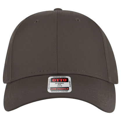 6-Panel Low Profile Baseball Cap — Custom Leather Patch in Char. Gr
