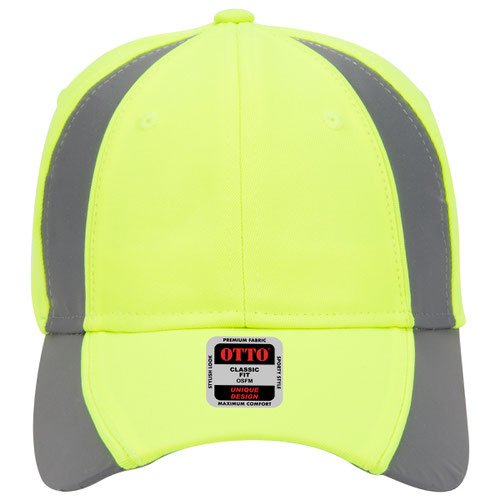 Hi-Vis Reflective Stripes 6-Panel Low Profile Baseball Cap