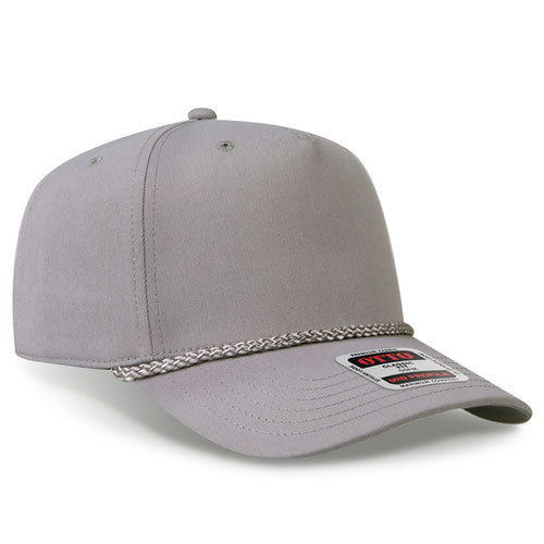 5-Panel Mid Profile Baseball Cap — Custom Leather Patch