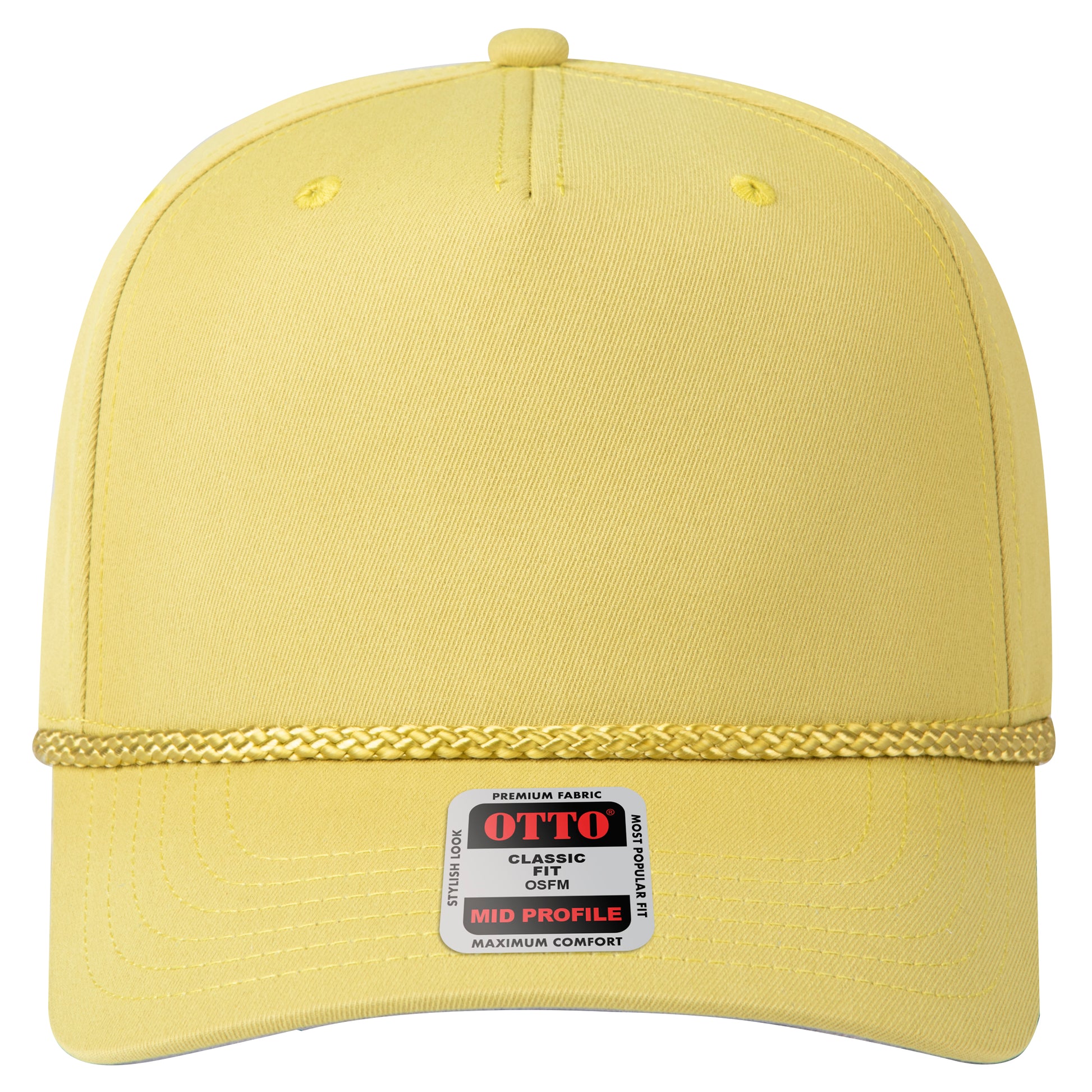 5-Panel Mid Profile Baseball Cap — Custom Leather Patch in Mstrd. G Brown Green rn