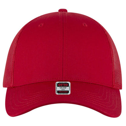 OTTO 83-1239 6-Panel Low Profile Mesh Back Trucker Hat — Solids (Adult)