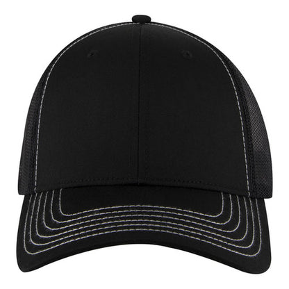OTTO 83-1239 6-Panel Low Profile Mesh Back Trucker Hat — Solids (Adult)
