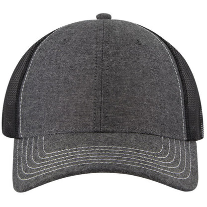 OTTO 83-1239 6-Panel Low Profile Mesh Back Trucker Hat — Solids (Adult)