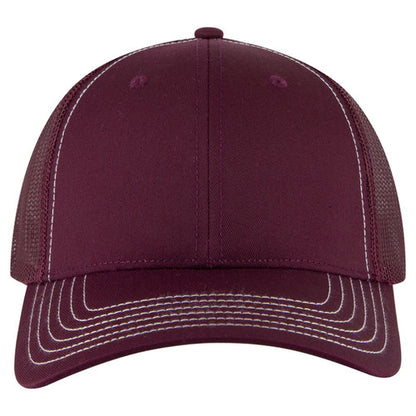 OTTO 83-1239 6-Panel Low Profile Mesh Back Trucker Hat — Solids (Adult)