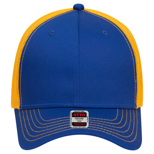 OTTO 83-1239 6-Panel Low Profile Mesh Back Trucker Hat — Back Split (Adult)