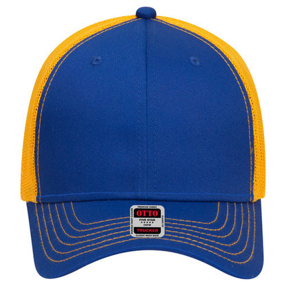 OTTO 83-1239 6-Panel Low Profile Mesh Back Trucker Hat — Back Split (Adult)