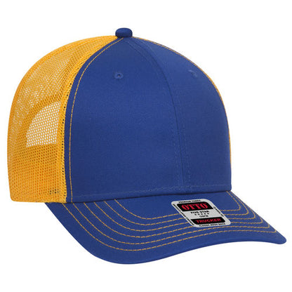 OTTO 83-1239 6-Panel Low Profile Mesh Back Trucker Hat — Back Split (Adult)