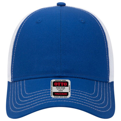 OTTO 83-1239 6-Panel Low Profile Mesh Back Trucker Hat — Back Split (Adult)