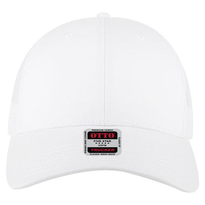 OTTO 83-1239 6-Panel Low Profile Mesh Back Trucker Hat — Solids (Adult)