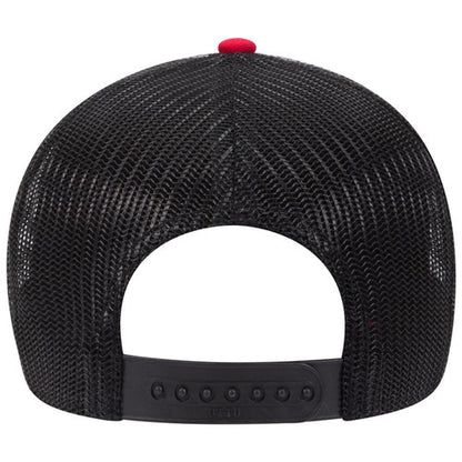 OTTO 83-1239 6-Panel Low Profile Mesh Back Trucker Hat — Crown Split (Adult)