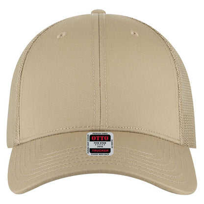 OTTO 83-1239 6-Panel Low Profile Mesh Back Trucker Hat — Solids (Adult)