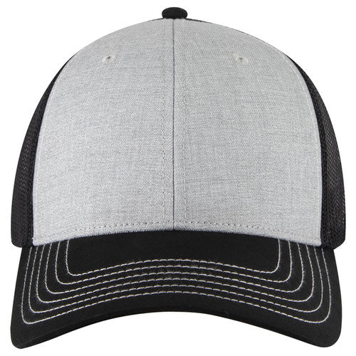 OTTO 83-1239 6-Panel Low Profile Mesh Back Trucker Hat — Front Split (Adult)