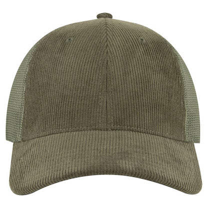 6-Panel Low Profile Corduroy Trucker Hat