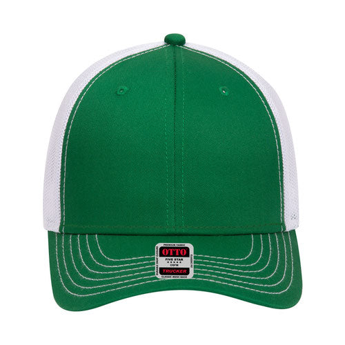OTTO 83-1239 6-Panel Low Profile Mesh Back Trucker Hat — Back Split (Adult)