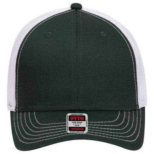 OTTO 83-1239 6-Panel Low Profile Mesh Back Trucker Hat — Back Split (Adult)