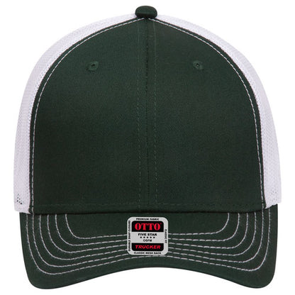 OTTO 83-1239 6-Panel Low Profile Mesh Back Trucker Hat — Back Split (Adult)