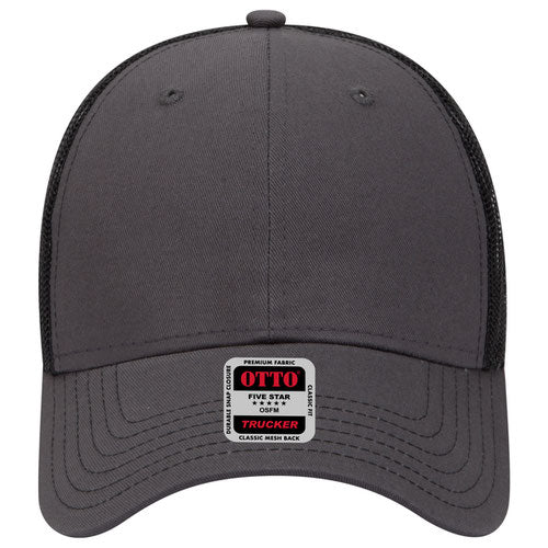 OTTO 83-1239 6-Panel Low Profile Mesh Back Trucker Hat — Back Split (Adult)