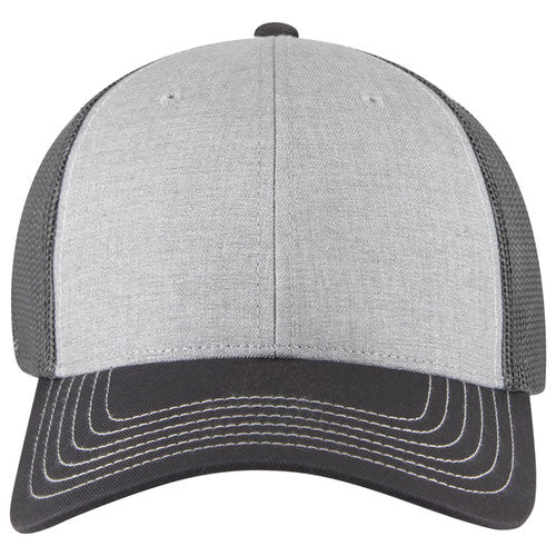 OTTO 83-1239 6-Panel Low Profile Mesh Back Trucker Hat — Front Split (Adult)