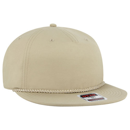 5-Panel Classic Baseball Cap — Flat Brim Snapback