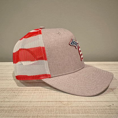 American Flag MI Hat