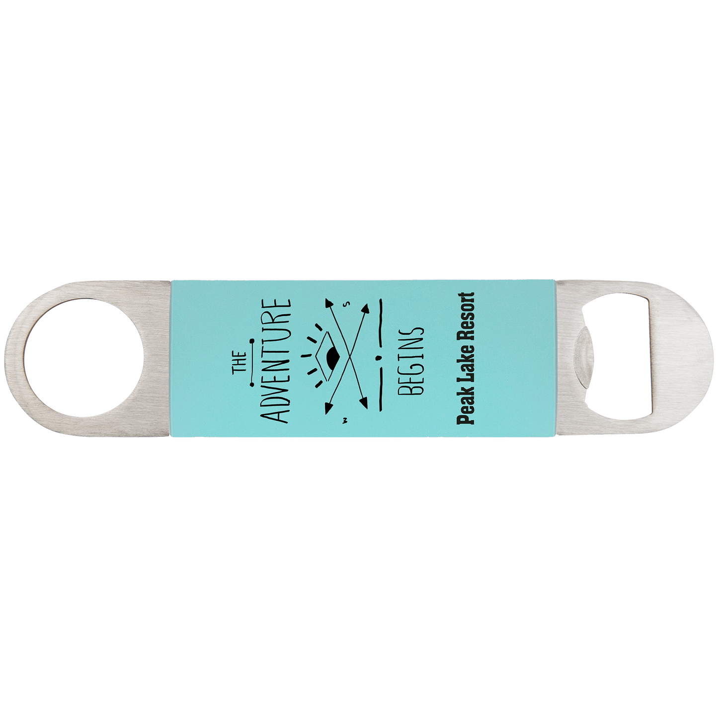 Silicone Grip Double Sided Stainless Steel Bottle Opener