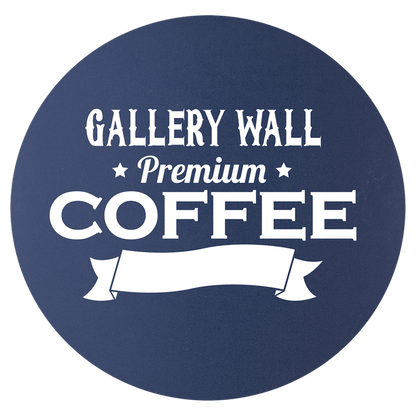 Navy Blue/White 3 3/4" Round Silicone Coaster