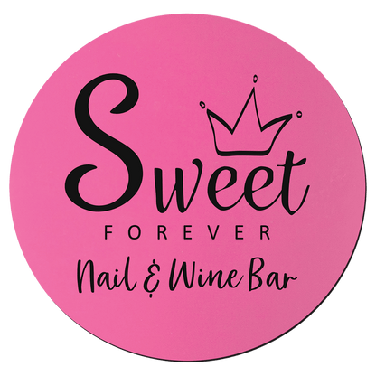 Pink/Black 3 3/4" Round Silicone Coaster