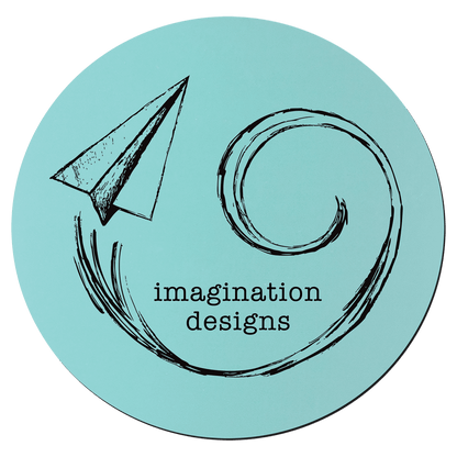 Teal/Black 3 3/4" Round Silicone Coaster