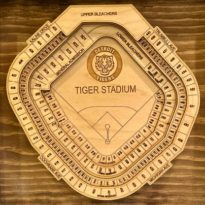 Old Tigers 3D Framed Stadium