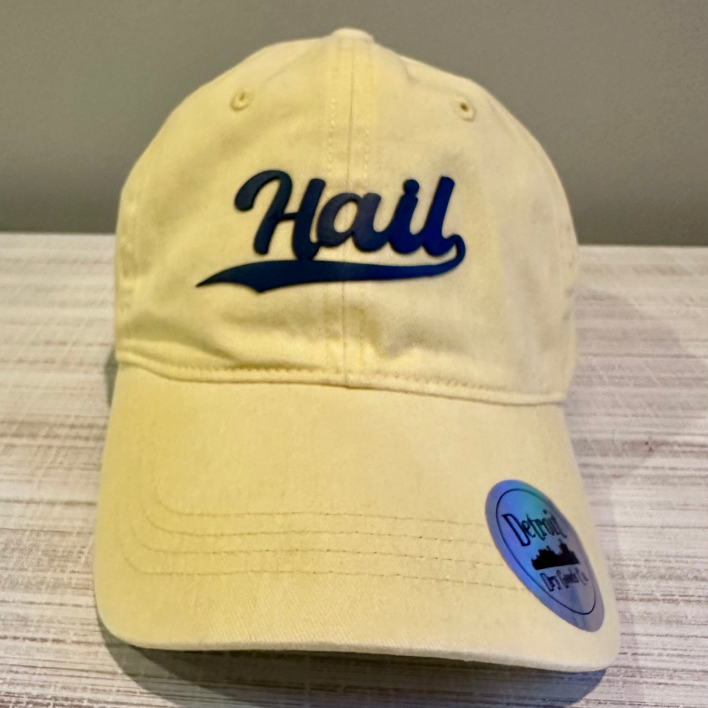 Hail Leather Patch Dad Hat