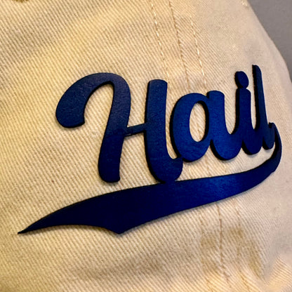 Hail Leather Patch Dad Hat