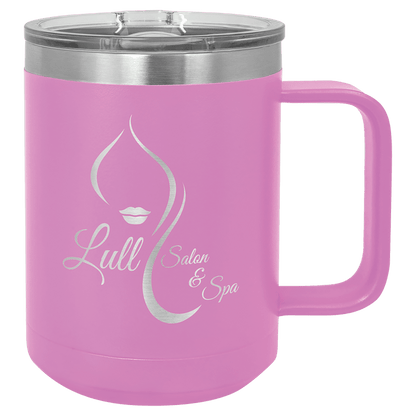 Light Purple Polar Camel 15 oz. Vacuum Insulated Mug with Slider Lid