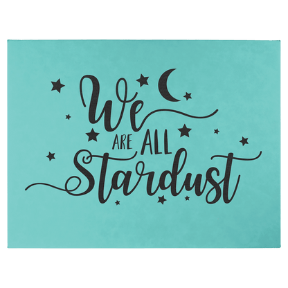 Teal 16" x 20" Laserable Leatherette Wall Decor with Sawtooth Hanger