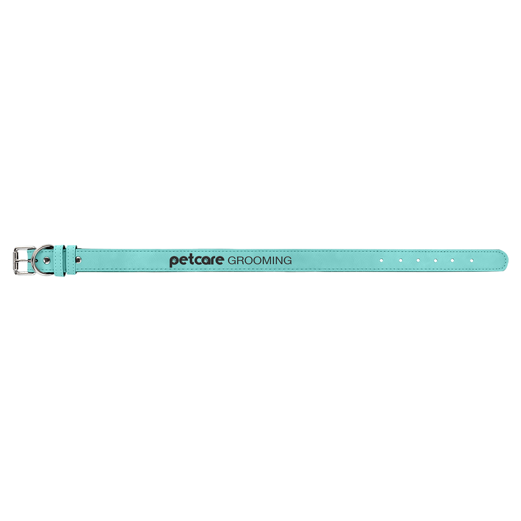 Teal Extra Large 27" x 1 1/4" Laserable Leatherette Dog Collar
