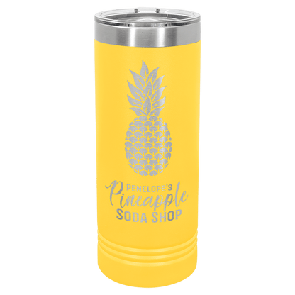 Yellow Polar Camel 22 oz. Skinny Tumbler with Slider Lid
