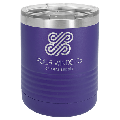 Purple Vacuum Insulated Ringneck Tumbler with Clear Polar Camel 10 oz. Lid