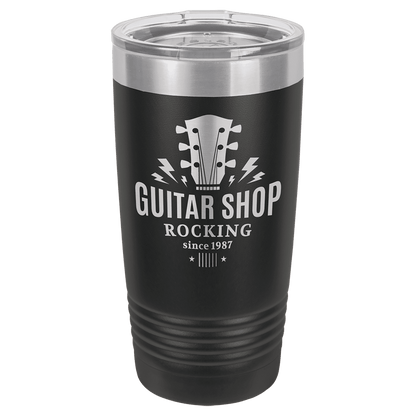 Black Polar Camel 20 oz. Ringneck Tumbler with Logo Lid