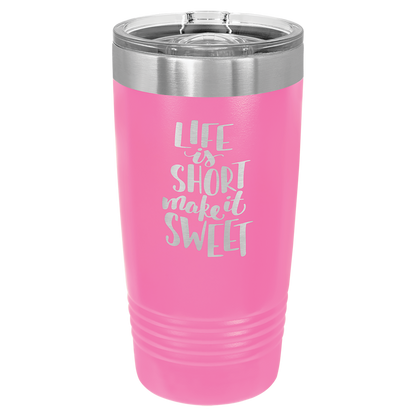 Laser Engraved 20 oz. Tumbler with Slider Lid