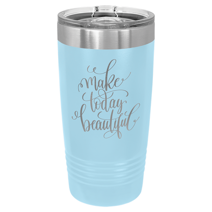 Laser Engraved 20 oz. Tumbler with Slider Lid