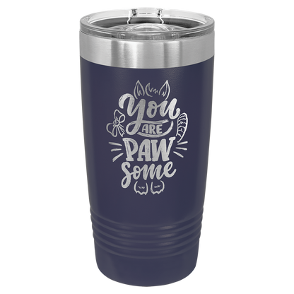 Laser Engraved 20 oz. Tumbler with Slider Lid