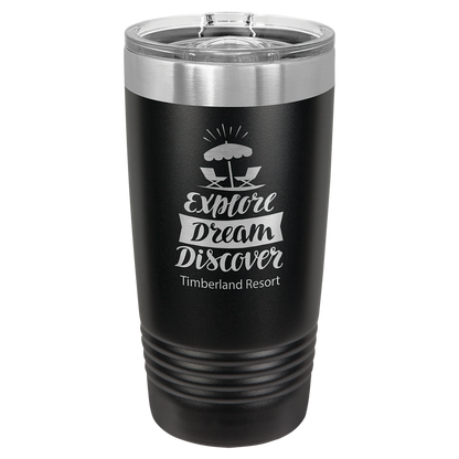 Laser Engraved 20 oz. Tumbler with Slider Lid