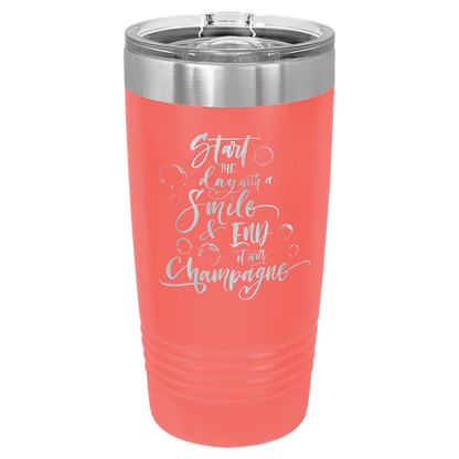 Laser Engraved 20 oz. Tumbler with Slider Lid