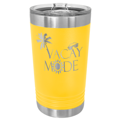 Yellow Polar Camel 16 oz. Pint with Slider Lid