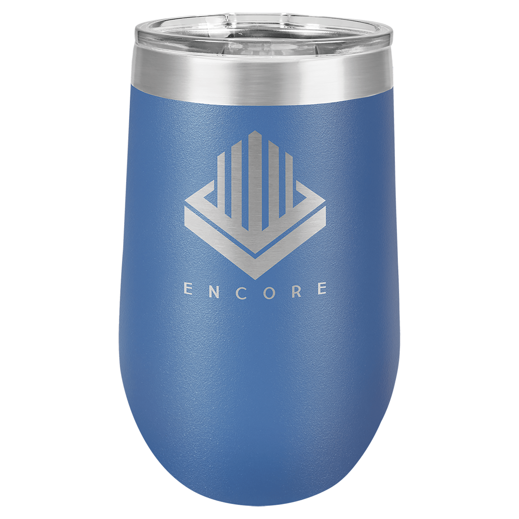 Royal Blue Polar Camel 16 oz. Vacuum Insulated Stemless Tumbler with Lid
