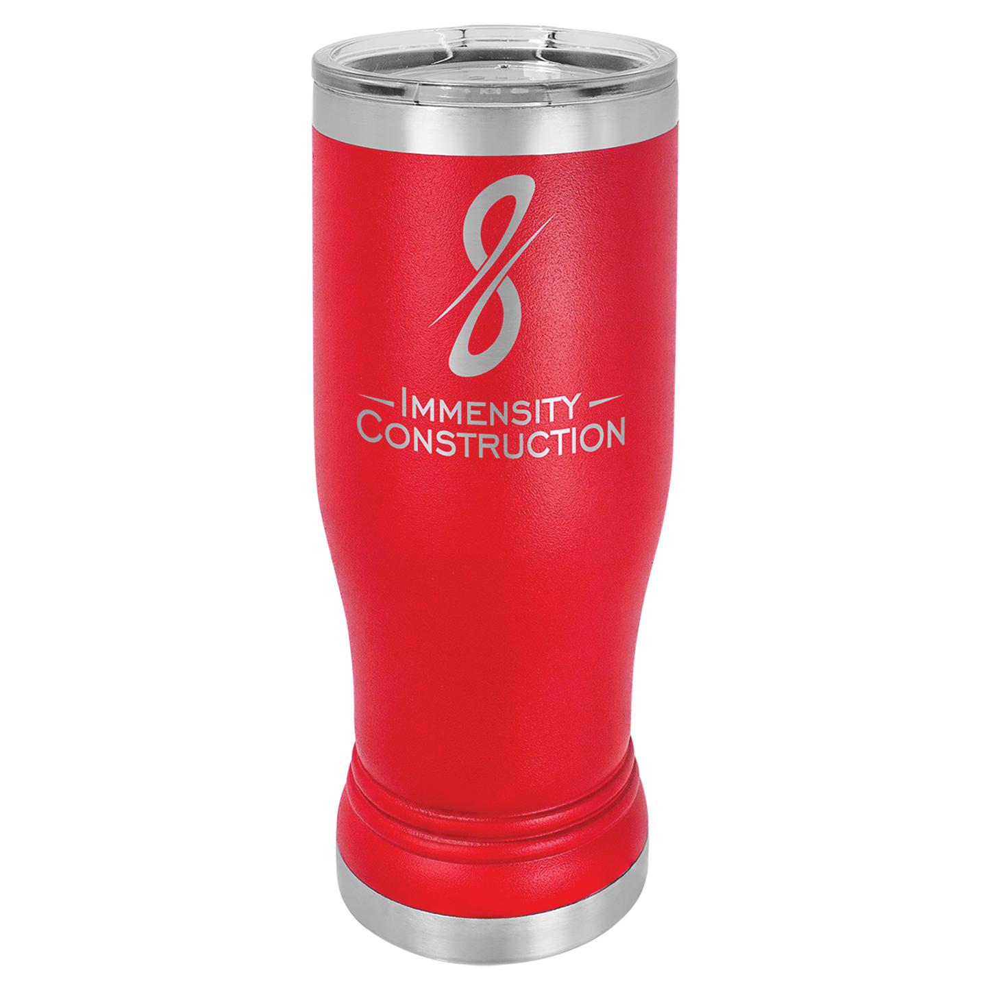 Laser Engraved 14 or 20 oz. Pilsner Tumbler with Clear Lid