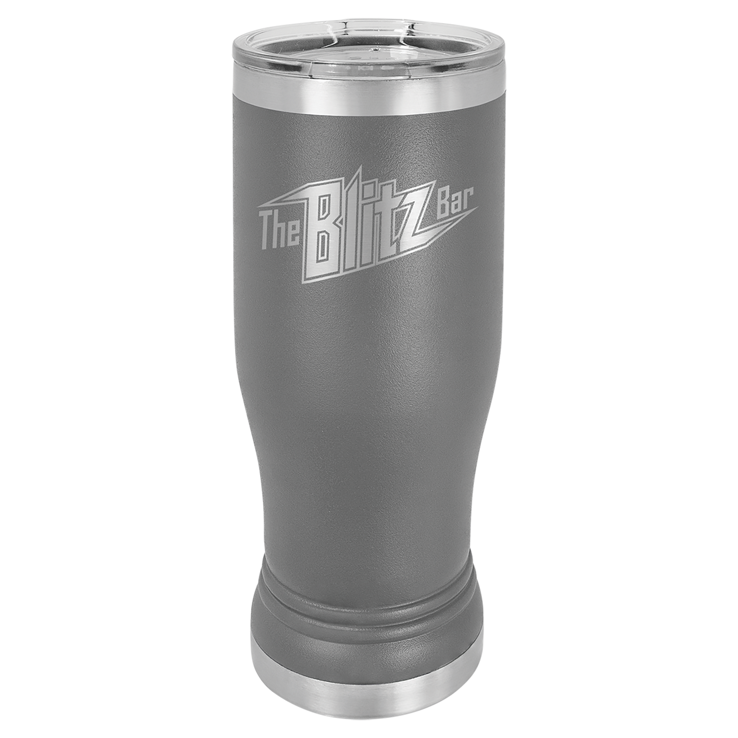 Laser Engraved 14 or 20 oz. Pilsner Tumbler with Clear Lid