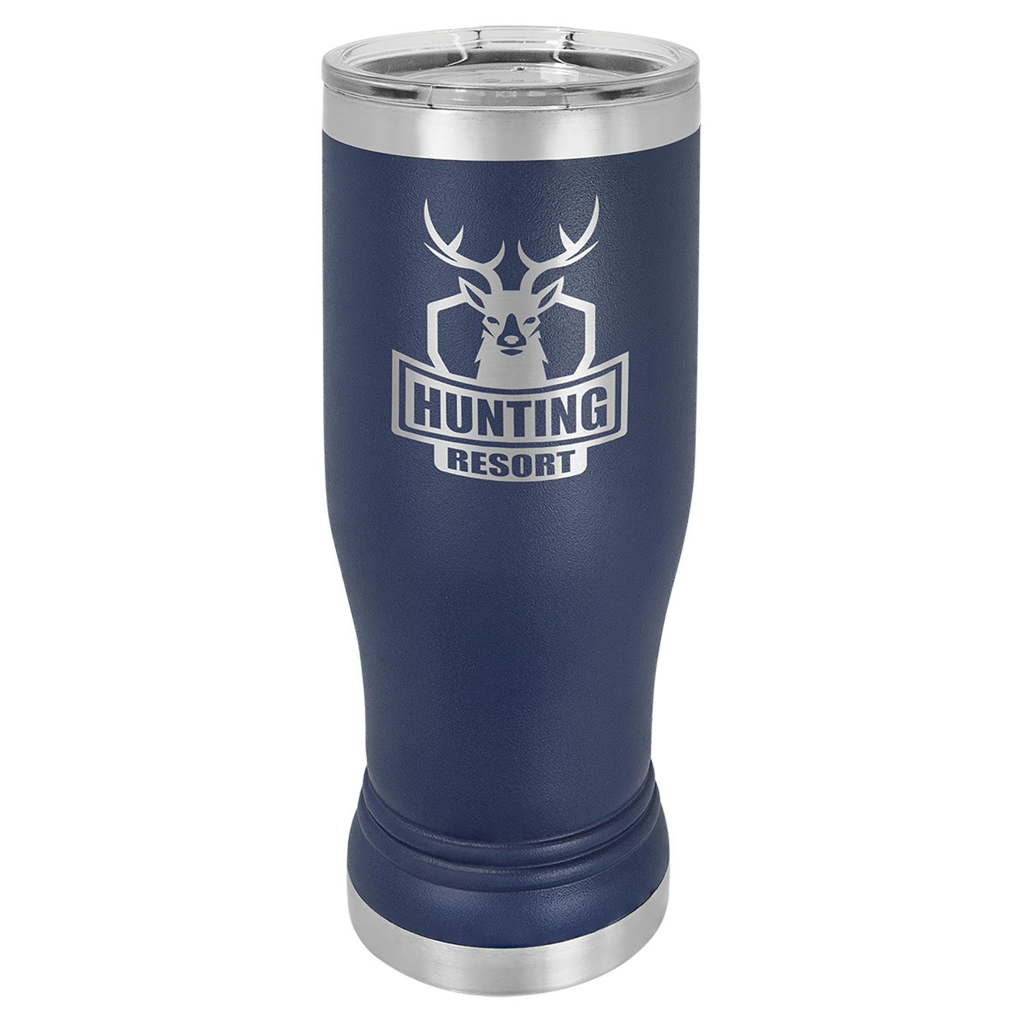 Laser Engraved 14 or 20 oz. Pilsner Tumbler with Clear Lid