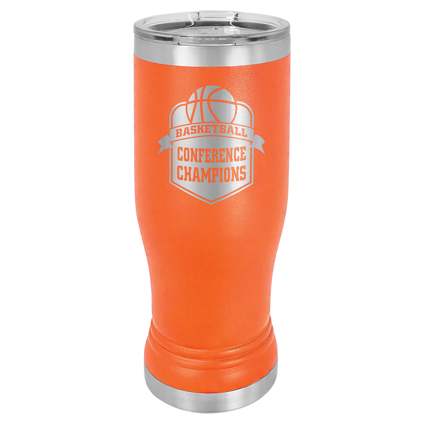 Laser Engraved 14 or 20 oz. Pilsner Tumbler with Clear Lid